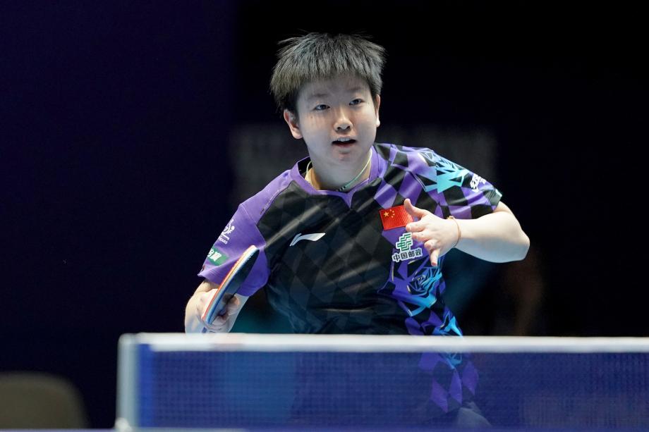 [图]孙颖莎王曼昱王艺迪各拿一分 中国3-0进四强